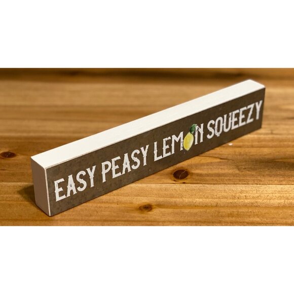 Other - EASY PEASY LEMON SQUEEZY farmhouse lemon sign lemon decoration lemon tiered tray